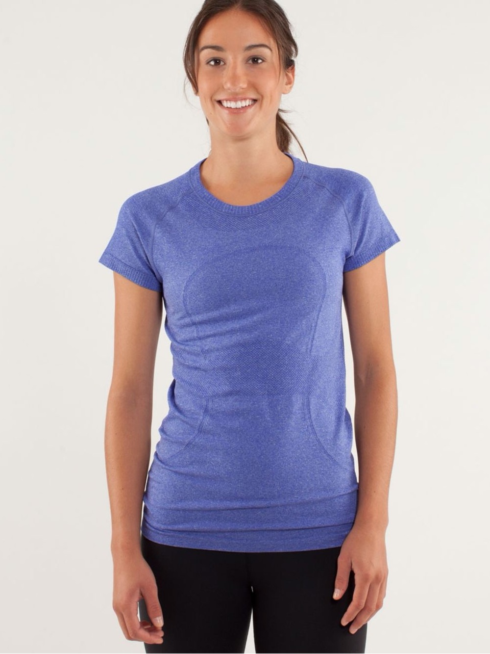 ✨ Lululemon Swiftly Tech Short Sleeve Scoop Pigment Blue Size 4 Purple Blue Top